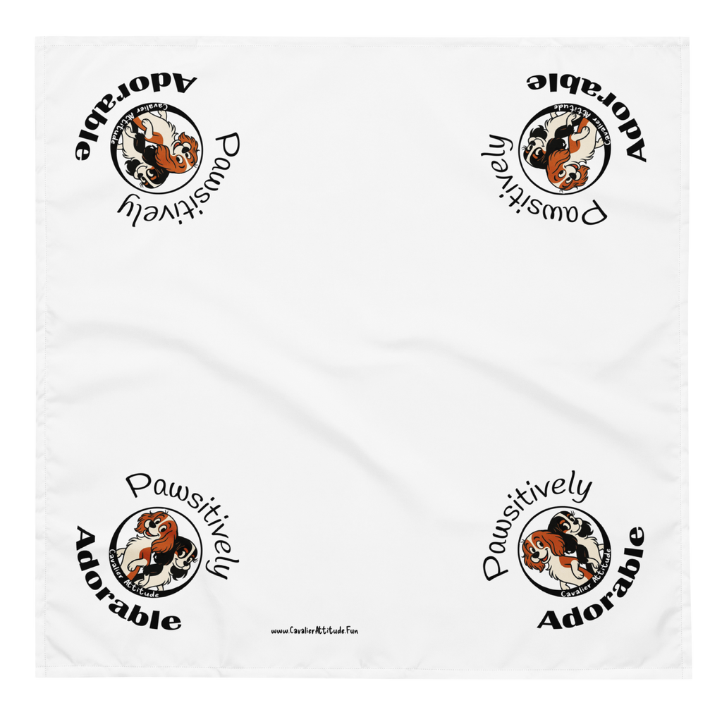 Pawsitively Adorable All-over print bandana